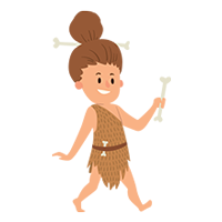 Femme de la préhistoire - miniature