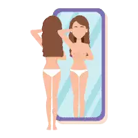 Miroir et taux de masse grasse