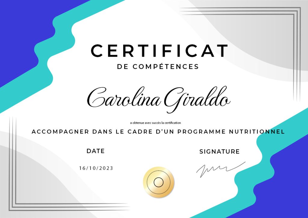 Formation coach en nutrition certification reconnue