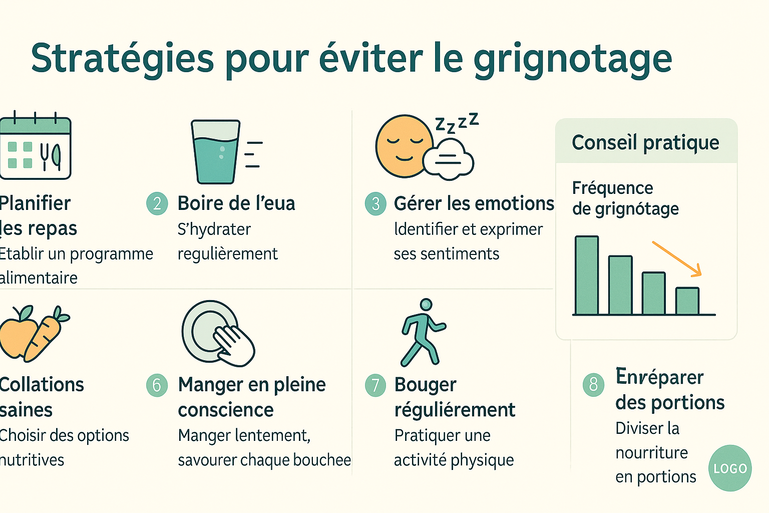 Eviter le grignotage