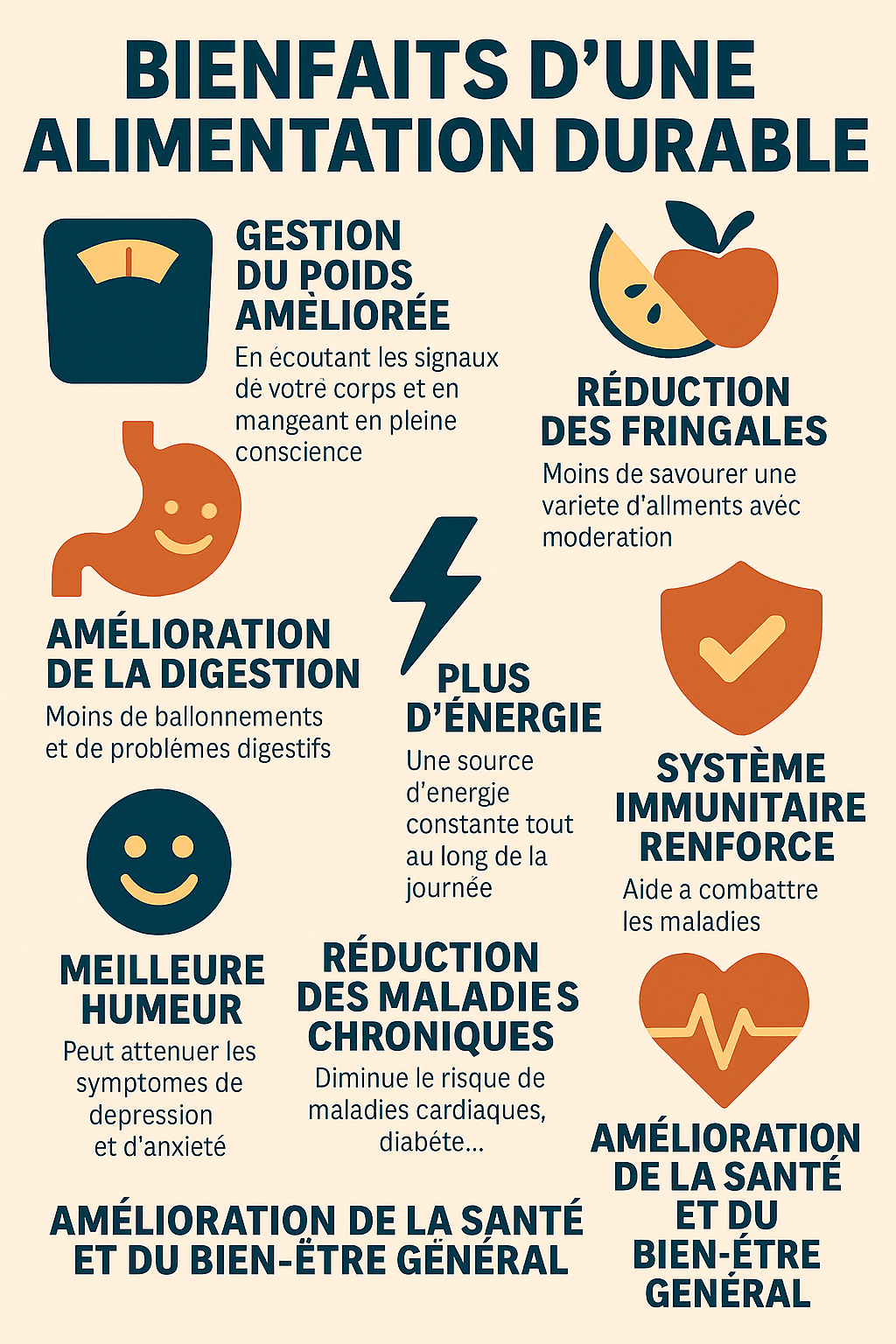 Bienfaits alimentation durable