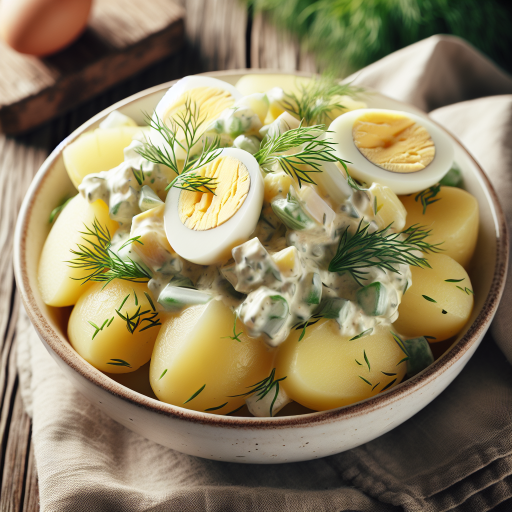 Salade de pommes de terre, fait maison-entrées et plats composés, valeurs nutritionnelles