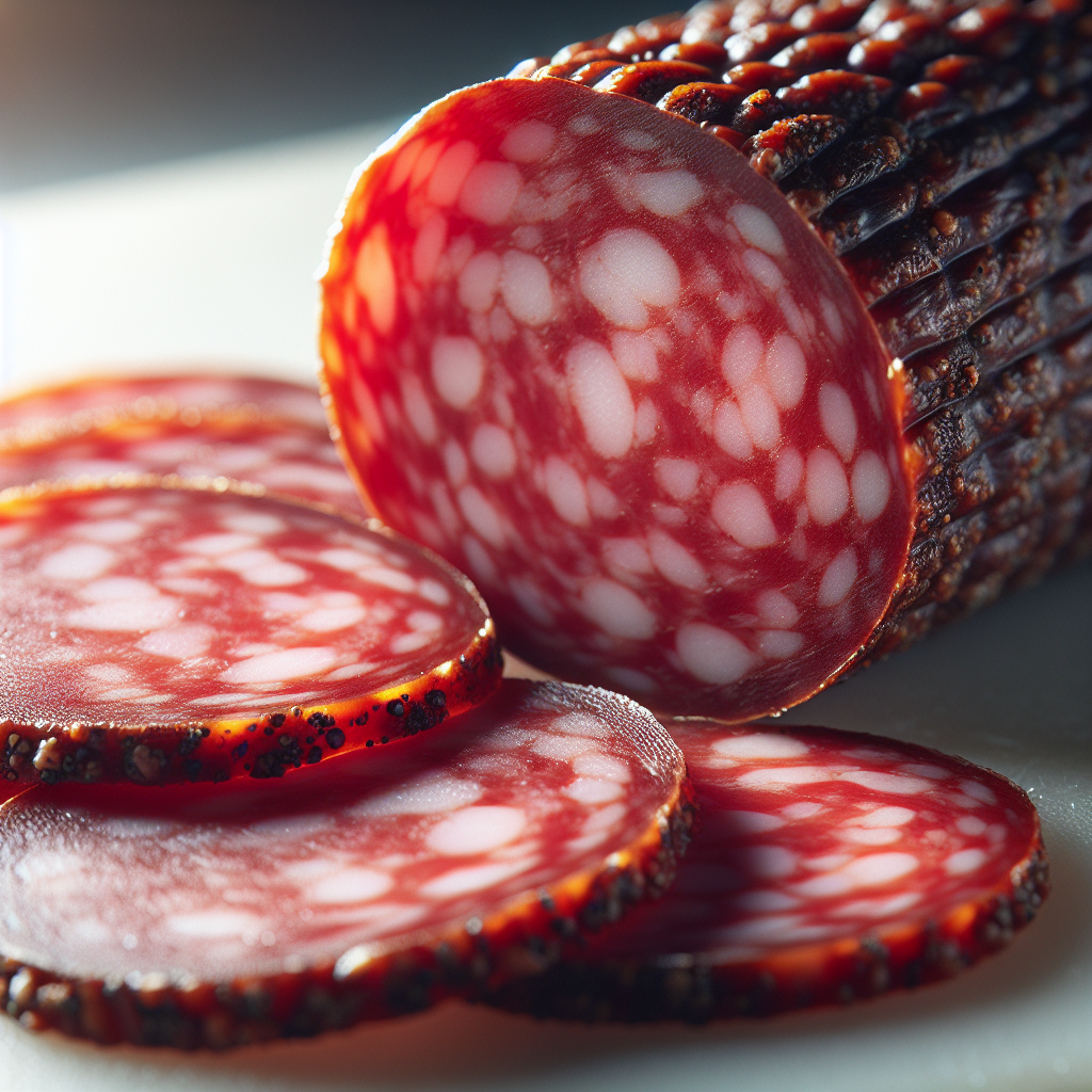 Salami-Charcuteries, valeurs nutritionnelles