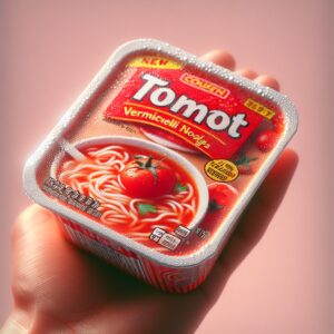 Soupe à la tomate et aux vermicelles, préemballée à réchauffer-entrées et plats composés, valeurs nutritionnelles