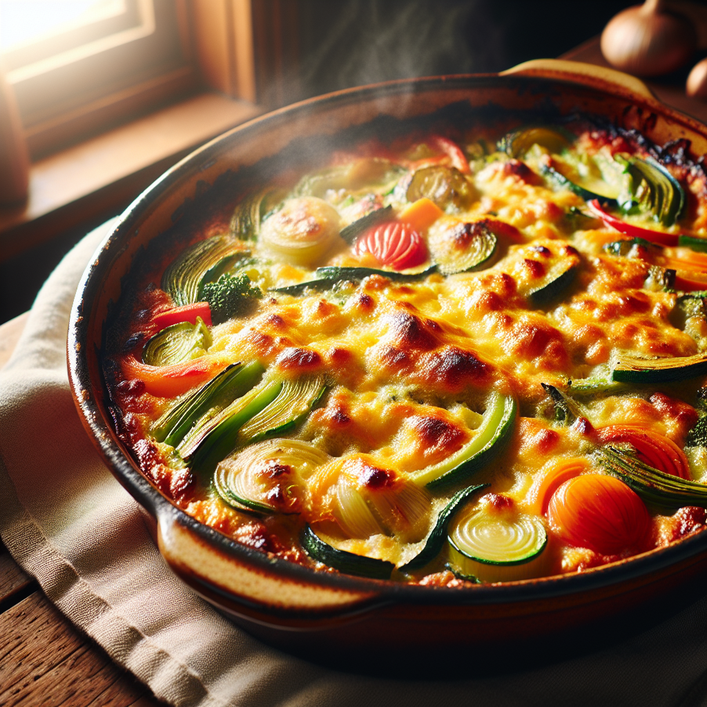 Gratin de légumes-entrées et plats composés, valeurs nutritionnelles