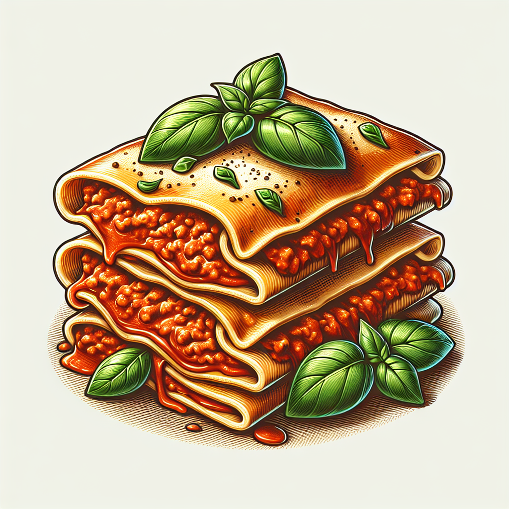 Lasagnes ou cannelloni à la viande (bolognaise)-entrées et plats composés, valeurs nutritionnelles