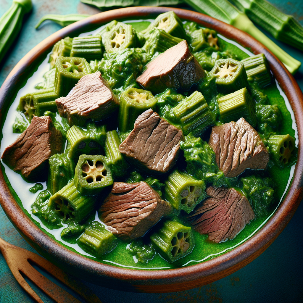 Meloukhia, plat à base de boeuf et corete, fait maison-entrées et plats composés, valeurs nutritionnelles