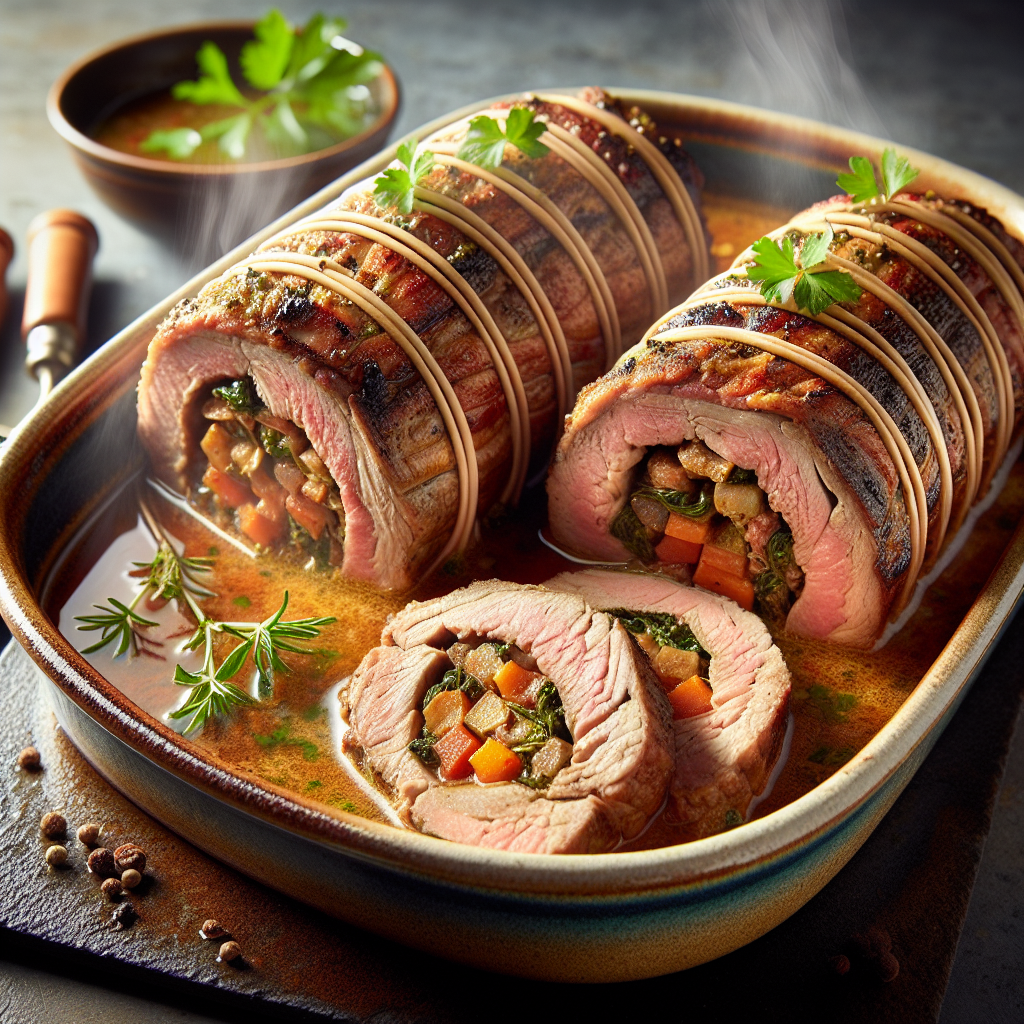 Paupiette de veau, préemballée, cuite au four-entrées et plats composés, valeurs nutritionnelles