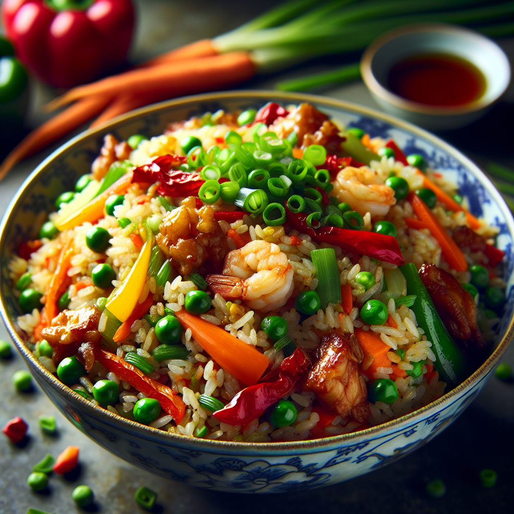 Riz cantonais-entrées et plats composés, valeurs nutritionnelles