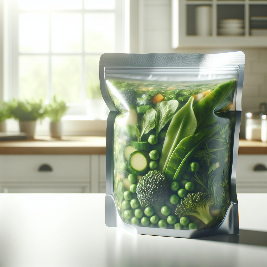 Soupe aux légumes verts, préemballée à réchauffer-entrées et plats composés, valeurs nutritionnelles