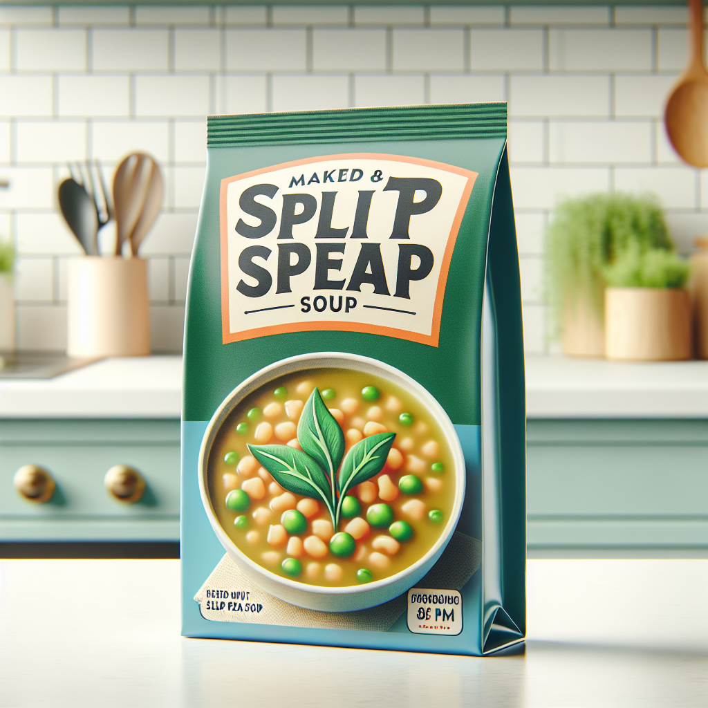 Soupe aux pois cassés, préemballée à réchauffer-entrées et plats composés, valeurs nutritionnelles
