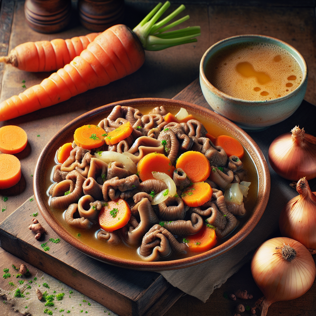 Tripes à la mode de Caen-entrées et plats composés, valeurs nutritionnelles