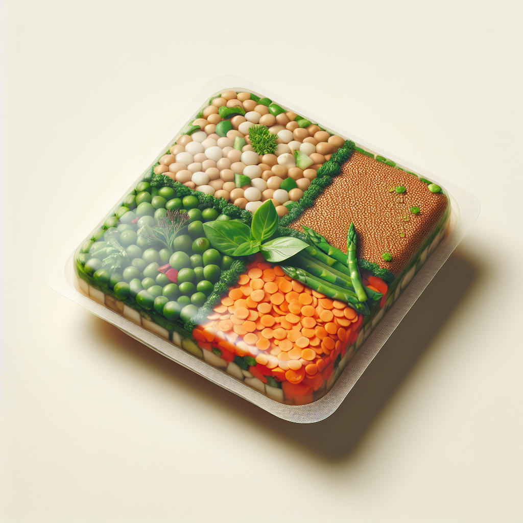 Galette ou pavé aux lentilles, soja et légumes, préemballé-entrées et plats composés, valeurs nutritionnelles