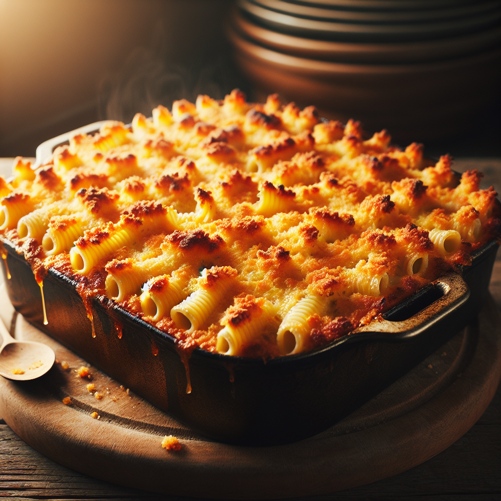 Gratin de pâtes-entrées et plats composés, valeurs nutritionnelles
