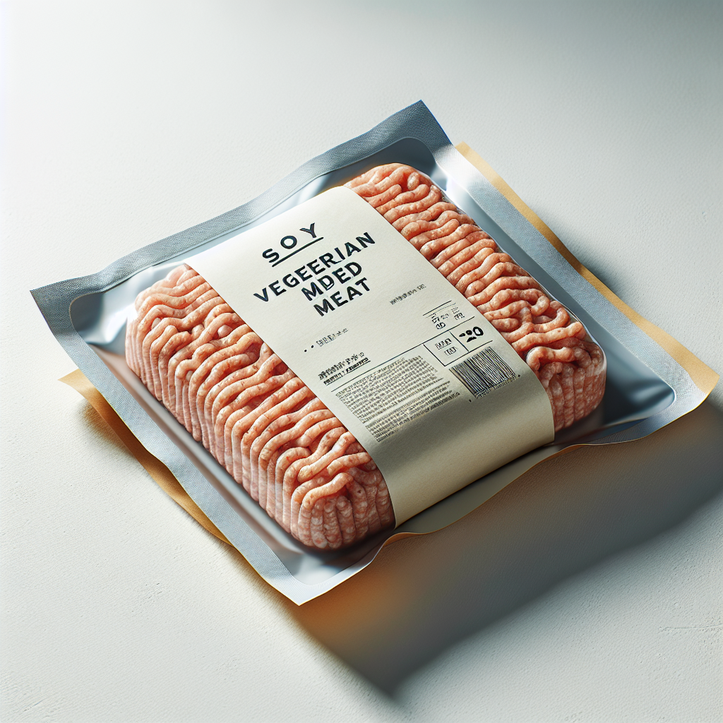 Haché végétal à base de soja, préemballé-entrées et plats composés, valeurs nutritionnelles