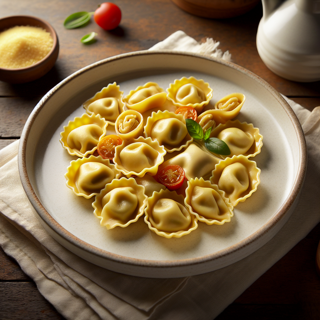 Pâtes fraîches farcies (ex : raviolis, tortellinis), cuites (aliment moyen)-entrées et plats composés, valeurs nutritionnelles
