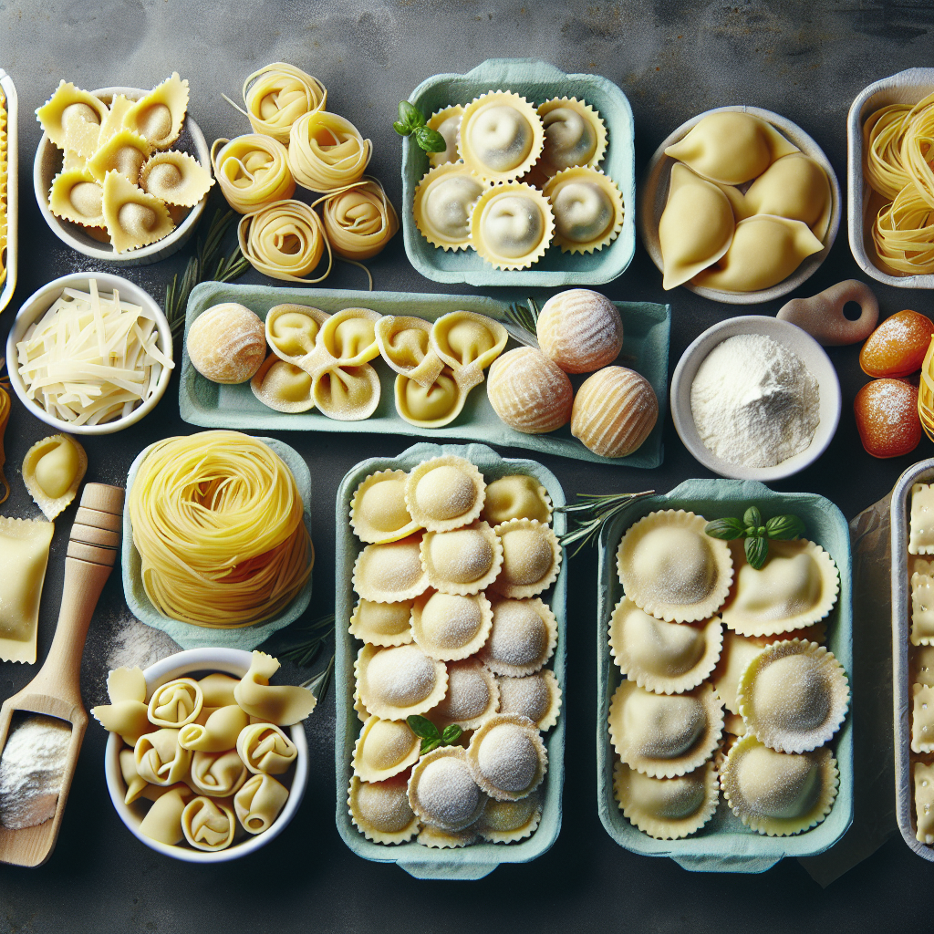 Pâtes fraîches farcies (ex : raviolis, tortellinis, ravioles du Dauphiné), au fromage, préemballées, crues-entrées et plats composés, valeurs nutritionnelles