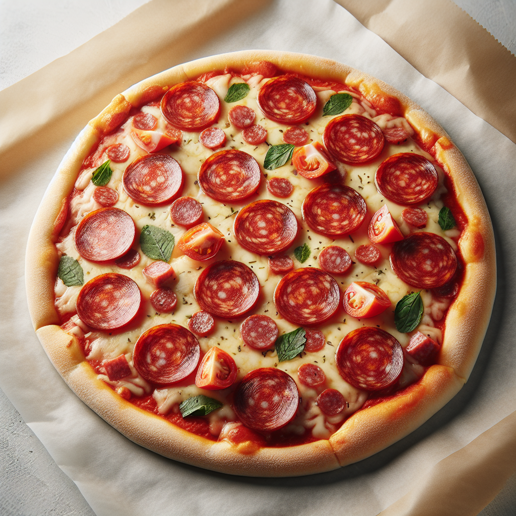 Pizza au chorizo ou salami, préemballée-entrées et plats composés, valeurs nutritionnelles