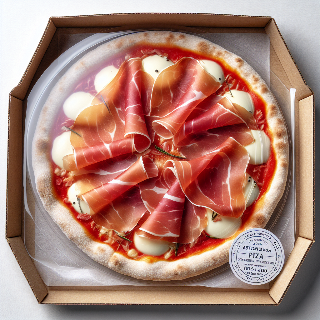 Pizza au speck ou jambon cru, préemballée-entrées et plats composés, valeurs nutritionnelles