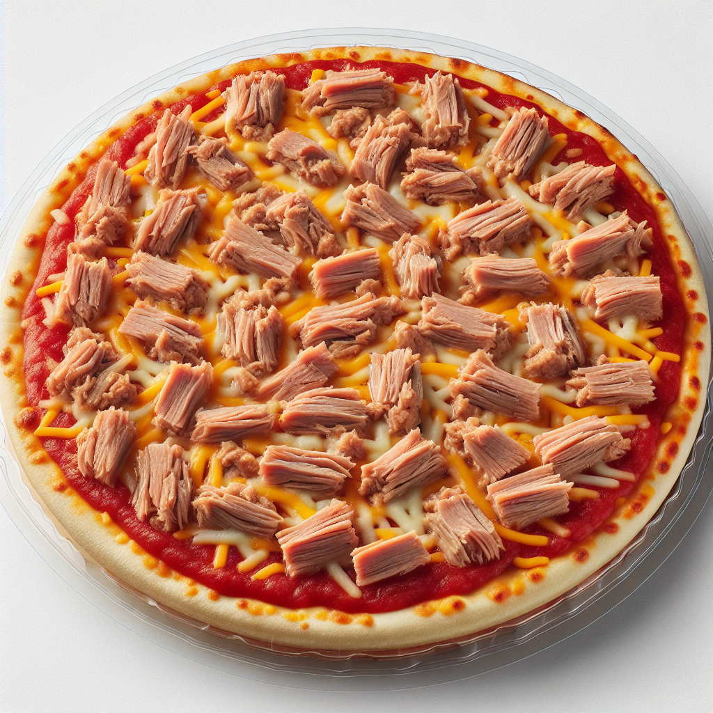 Pizza au thon, préemballée-entrées et plats composés, valeurs nutritionnelles