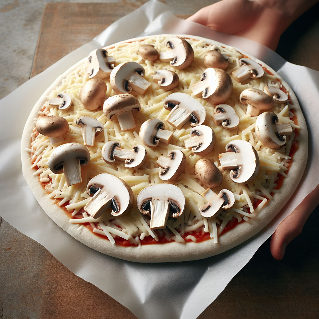Pizza champignons fromage, préemballée-entrées et plats composés, valeurs nutritionnelles