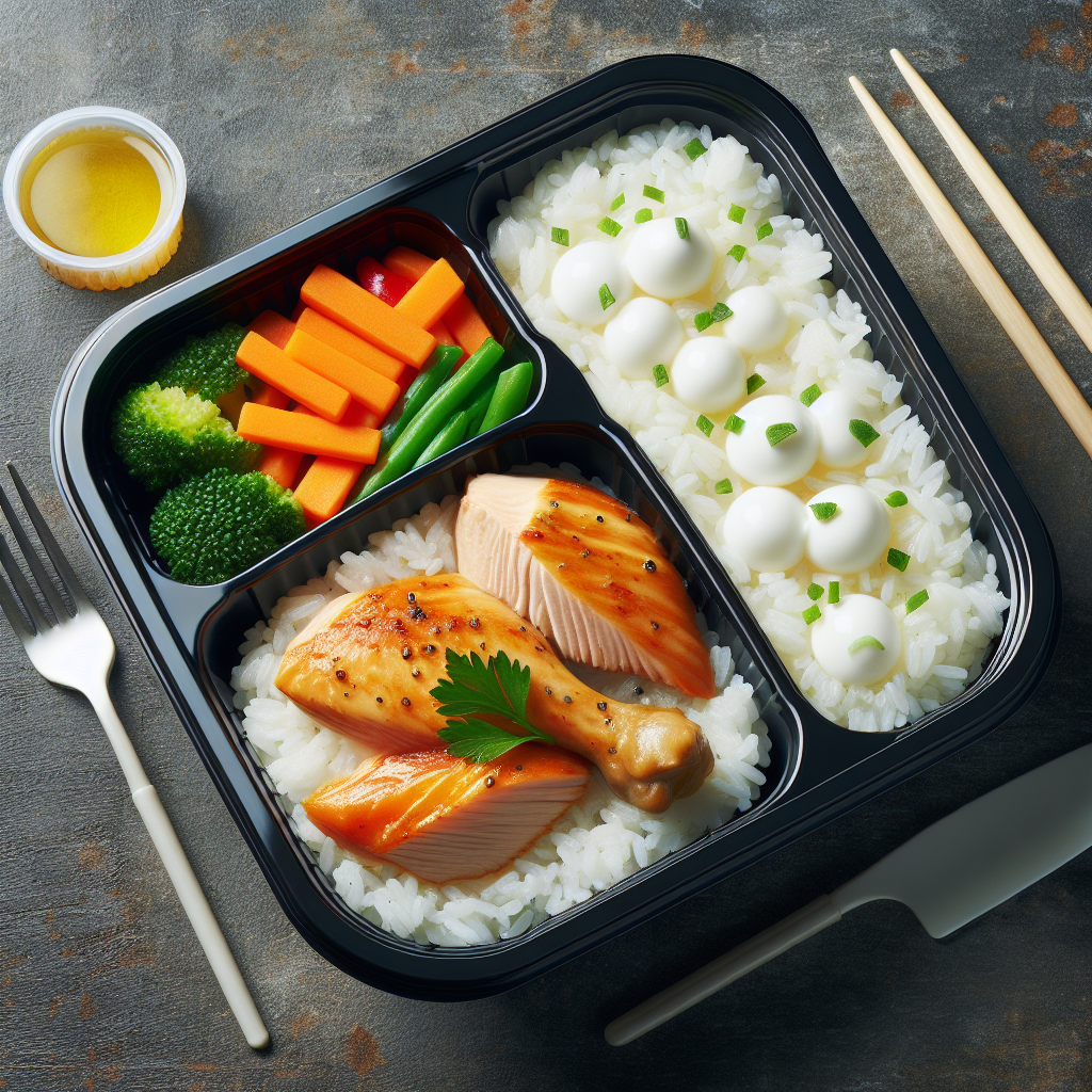 Riz blanc, avec poulet, préemballé, cuit-entrées et plats composés, valeurs nutritionnelles