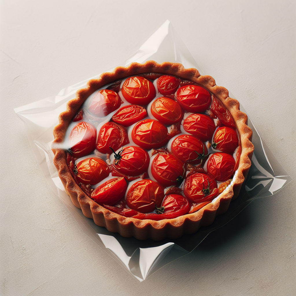 Tarte à la tomate, préemballée-entrées et plats composés, valeurs nutritionnelles
