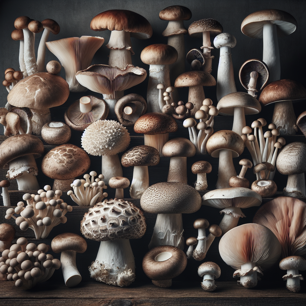 Champignon, tout type, cru-fruits, légumes, légumineuses et oléagineux, valeurs nutritionnelles