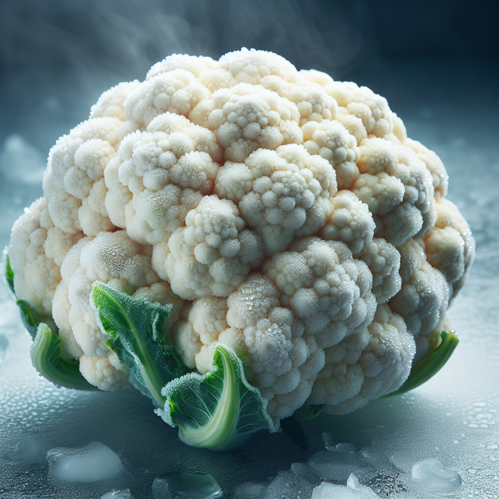 Chou-fleur, surgelé, cru-fruits, légumes, légumineuses et oléagineux, valeurs nutritionnelles