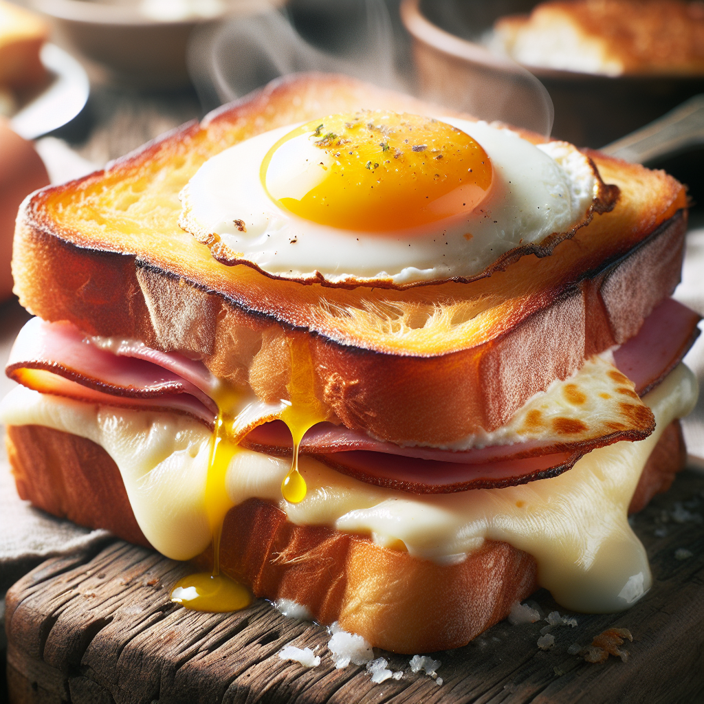 Croque-madame-entrées et plats composés, valeurs nutritionnelles