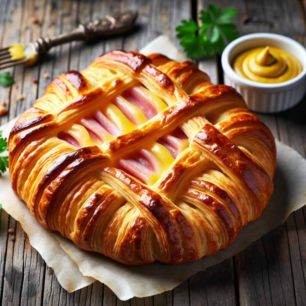 Feuilleté ou Friand jambon fromage-entrées et plats composés, valeurs nutritionnelles