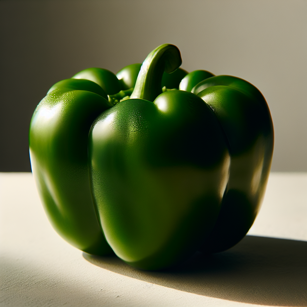 Poivron vert, cru-fruits, légumes, légumineuses et oléagineux, valeurs nutritionnelles