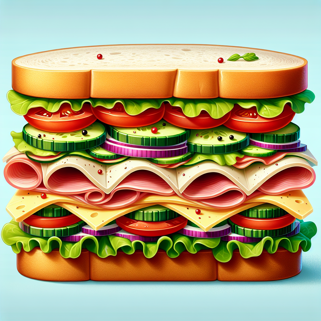 Sandwich (aliment moyen)-entrées et plats composés, valeurs nutritionnelles