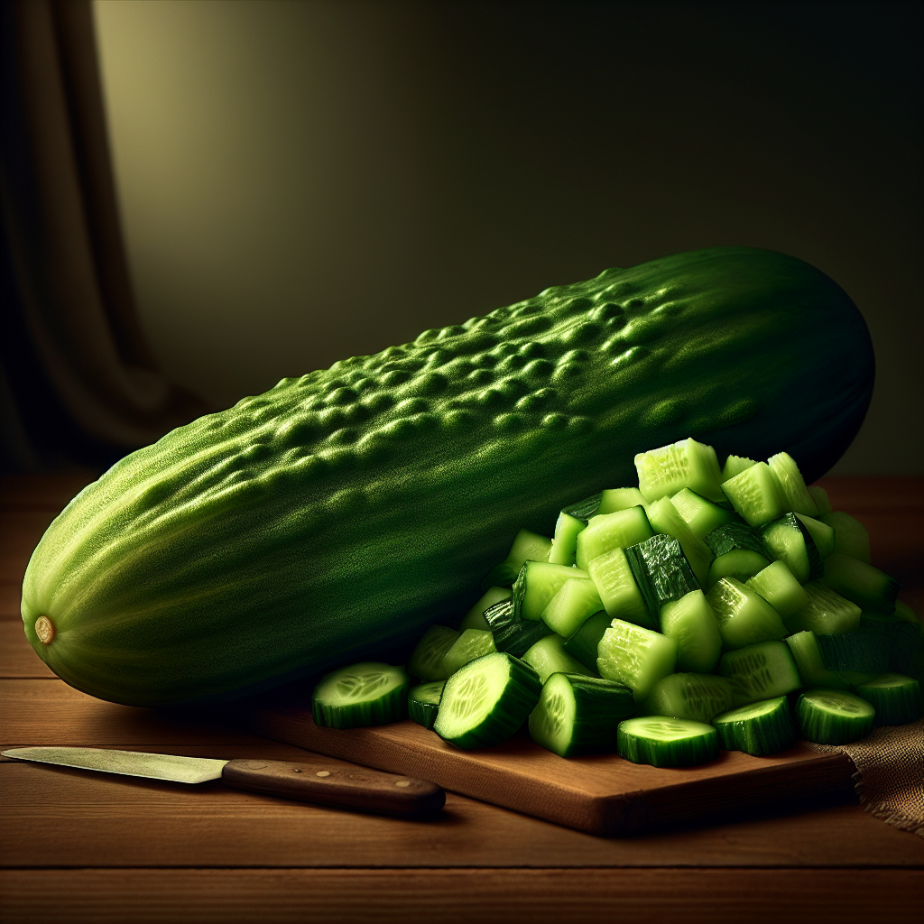 Concombre, pulpe, cru-fruits, légumes, légumineuses et oléagineux, valeurs nutritionnelles