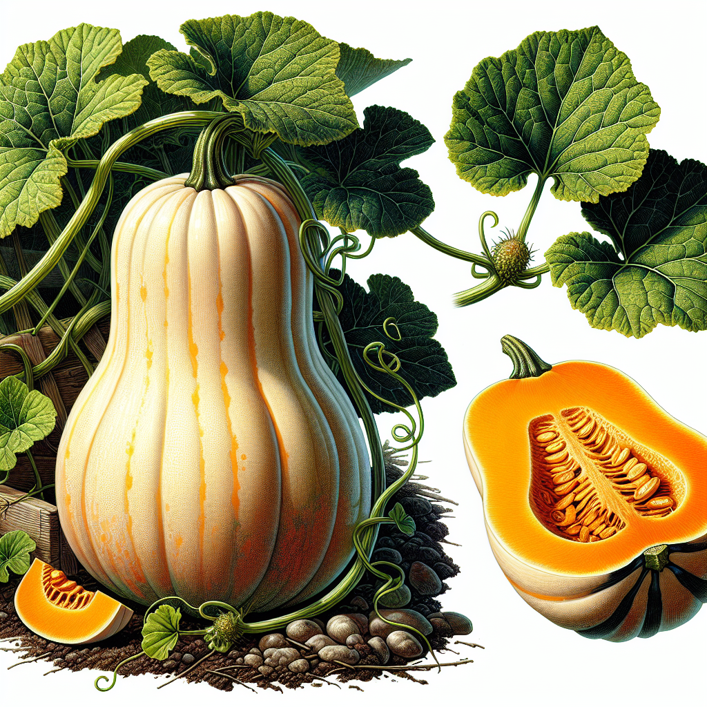 Courge doubeurre (butternut), pulpe, crue-fruits, légumes, légumineuses et oléagineux, valeurs nutritionnelles