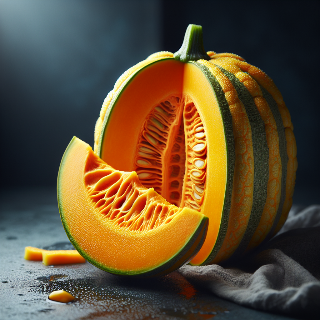 Courge melonnette, pulpe, crue-fruits, légumes, légumineuses et oléagineux, valeurs nutritionnelles