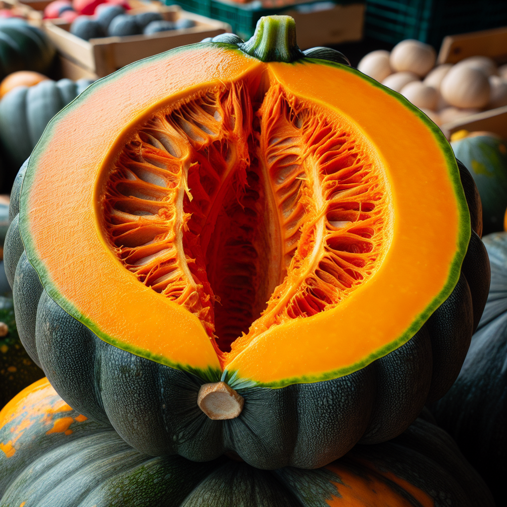 Courge musquée, pulpe, crue-fruits, légumes, légumineuses et oléagineux, valeurs nutritionnelles