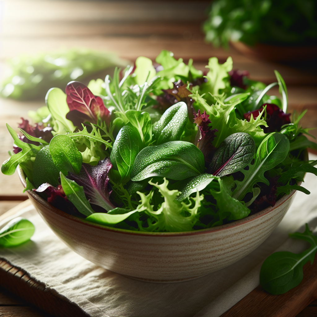 Mesclun ou salade, mélange de jeunes pousses-fruits, légumes, légumineuses et oléagineux, valeurs nutritionnelles