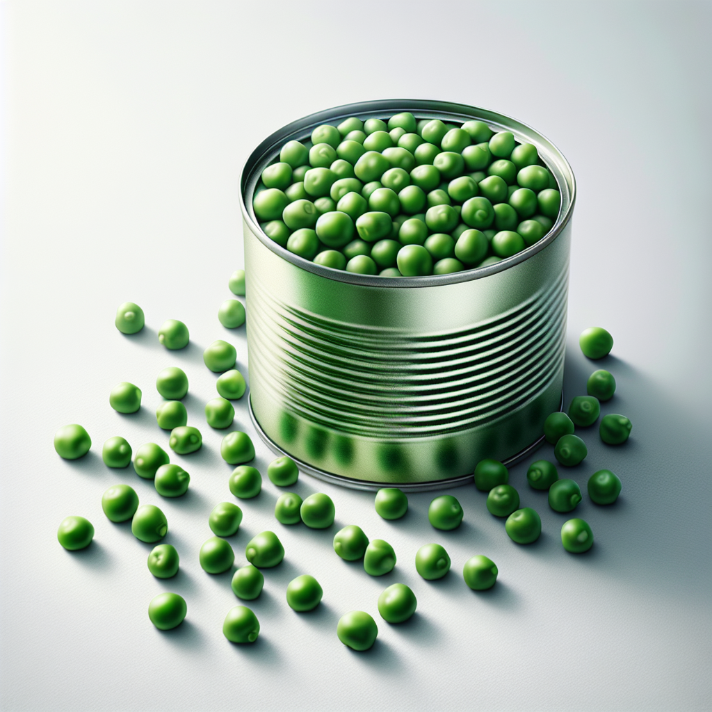 Petits pois, appertisés, égouttés-fruits, légumes, légumineuses et oléagineux, valeurs nutritionnelles