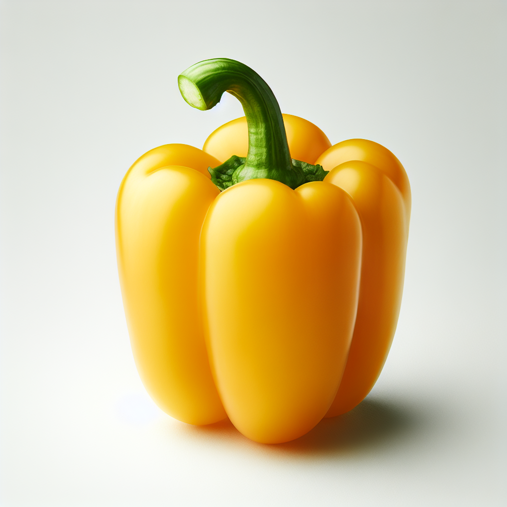Poivron jaune, cru-fruits, légumes, légumineuses et oléagineux, valeurs nutritionnelles