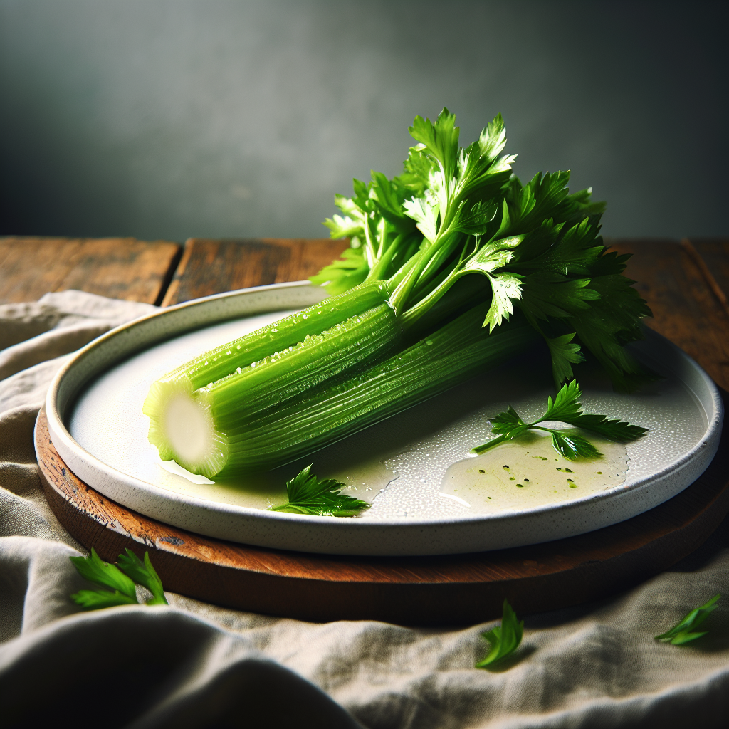 Céleri branche, cuit à l'étouffée-fruits, légumes, légumineuses et oléagineux, valeurs nutritionnelles