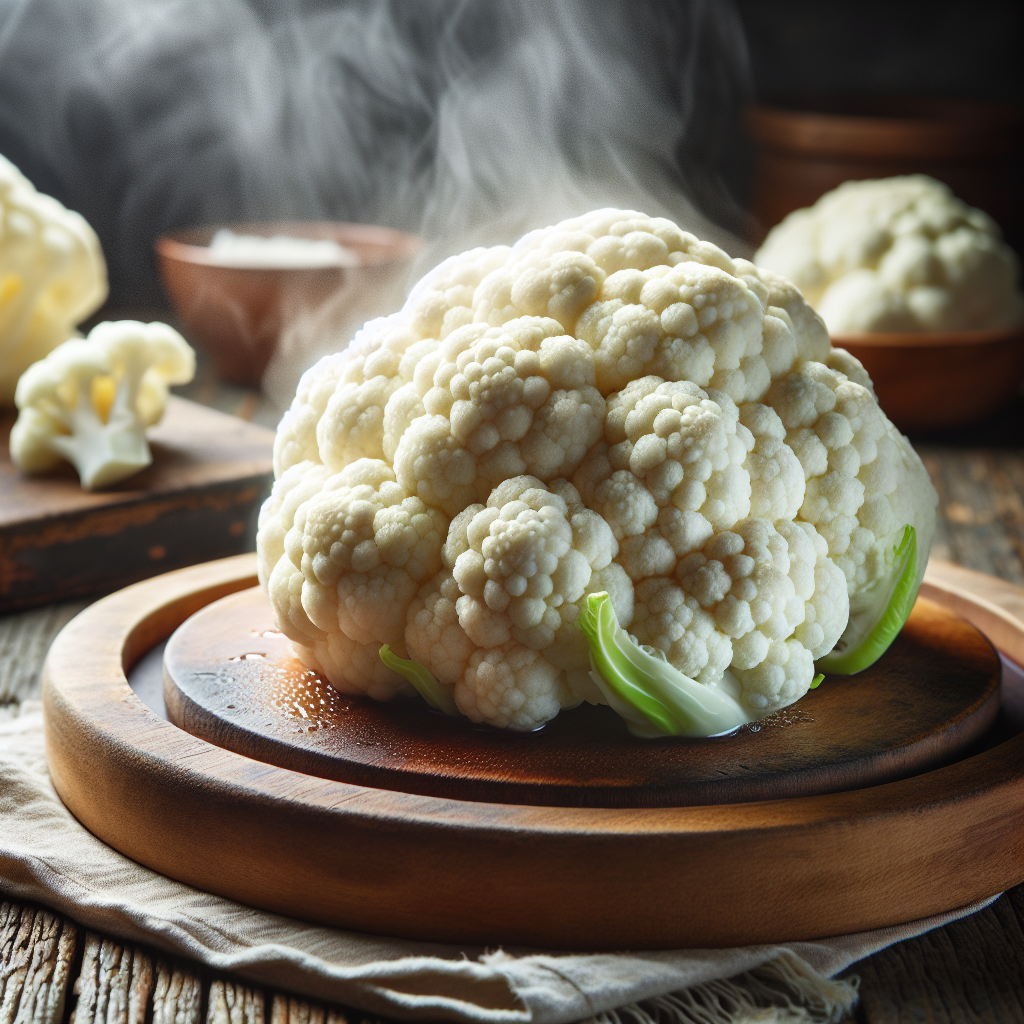 Chou-fleur, cuit à la vapeur-fruits, légumes, légumineuses et oléagineux, valeurs nutritionnelles