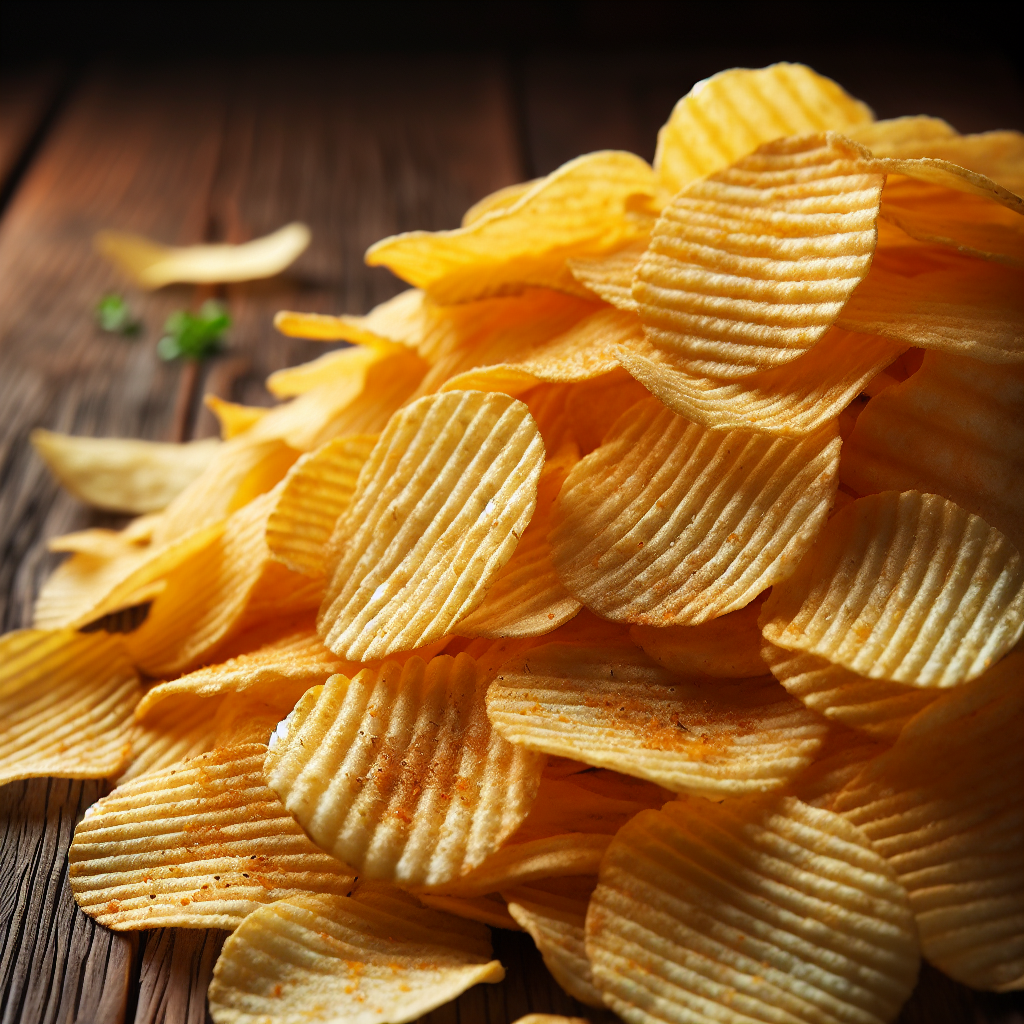 Chips de pommes de terre nature ou aromatisées, à l'ancienne-fruits, légumes, légumineuses et oléagineux, valeurs nutritionnelles