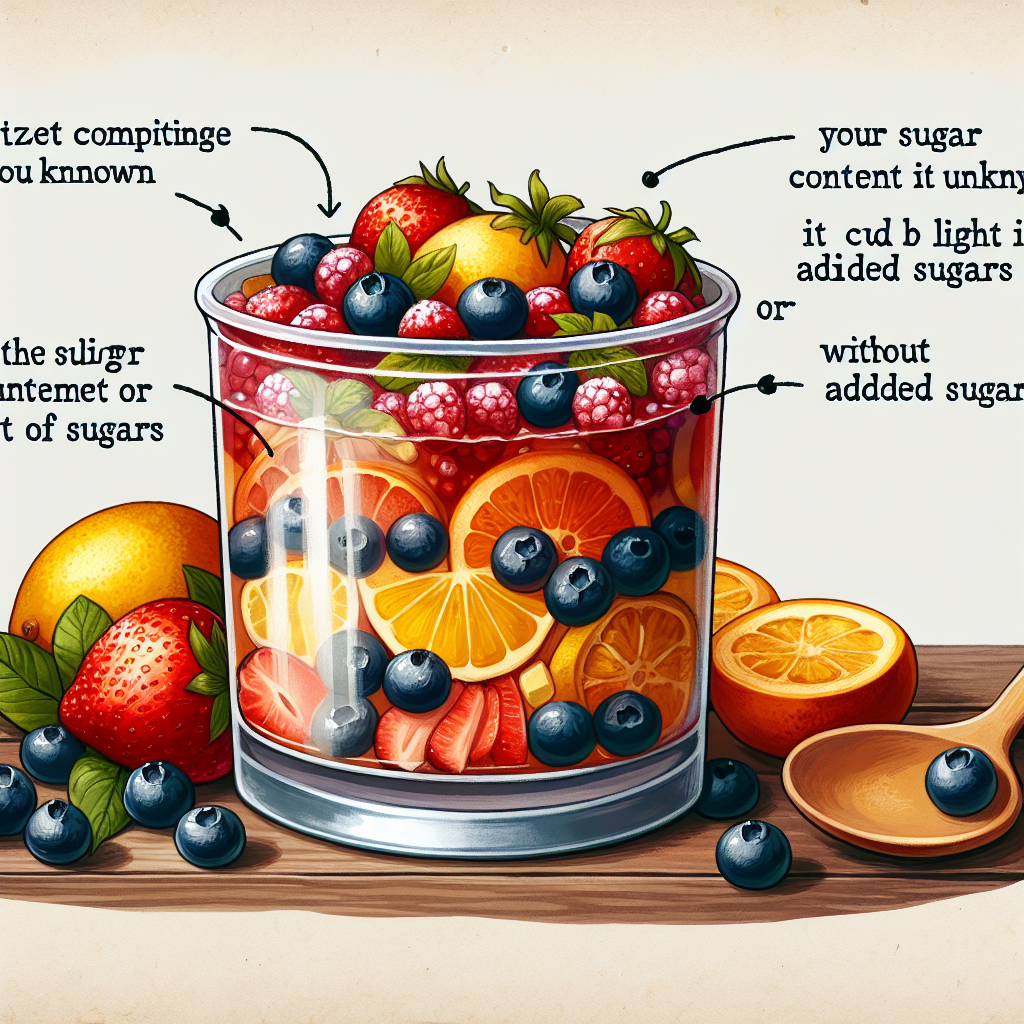 Compote ou assimilé, tout type de fruits, teneur en sucre (allégée en sucres ou non, sans sucres ajoutés...) inconnue (aliment moyen)-fruits, légumes, légumineuses et oléagineux, valeurs nutritionnelles