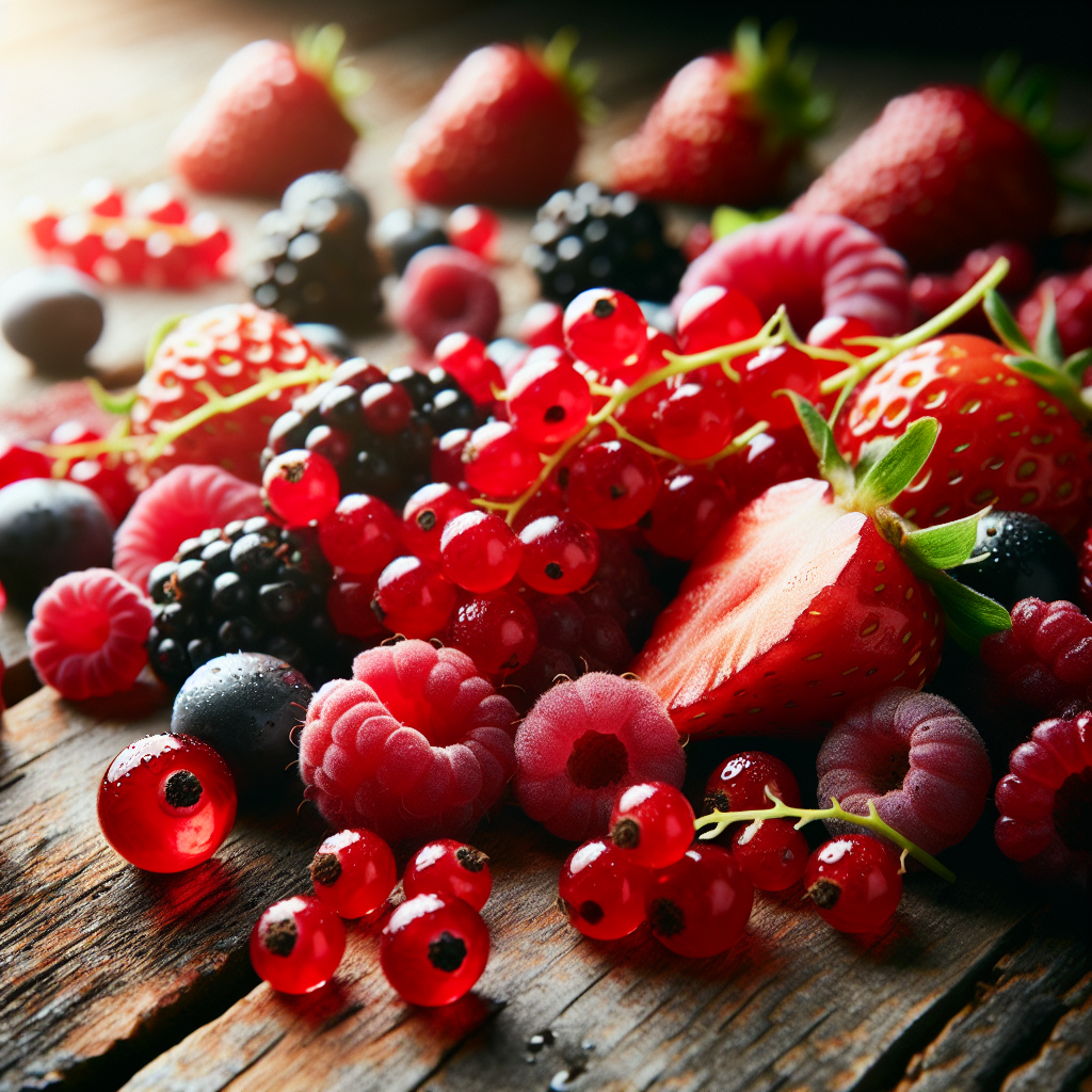 Fruits rouges, crus (framboises, fraises, groseilles, cassis)-fruits, légumes, légumineuses et oléagineux, valeurs nutritionnelles