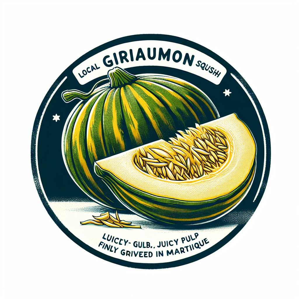 Giraumon (variété locale), pulpe, râpé, cru, prélevé à la Martinique-fruits, légumes, légumineuses et oléagineux, valeurs nutritionnelles