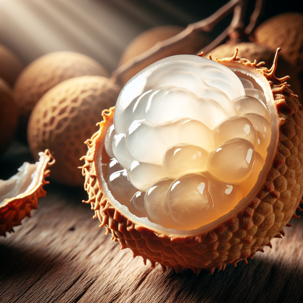 Longan, pulpe, cru-fruits, légumes, légumineuses et oléagineux, valeurs nutritionnelles