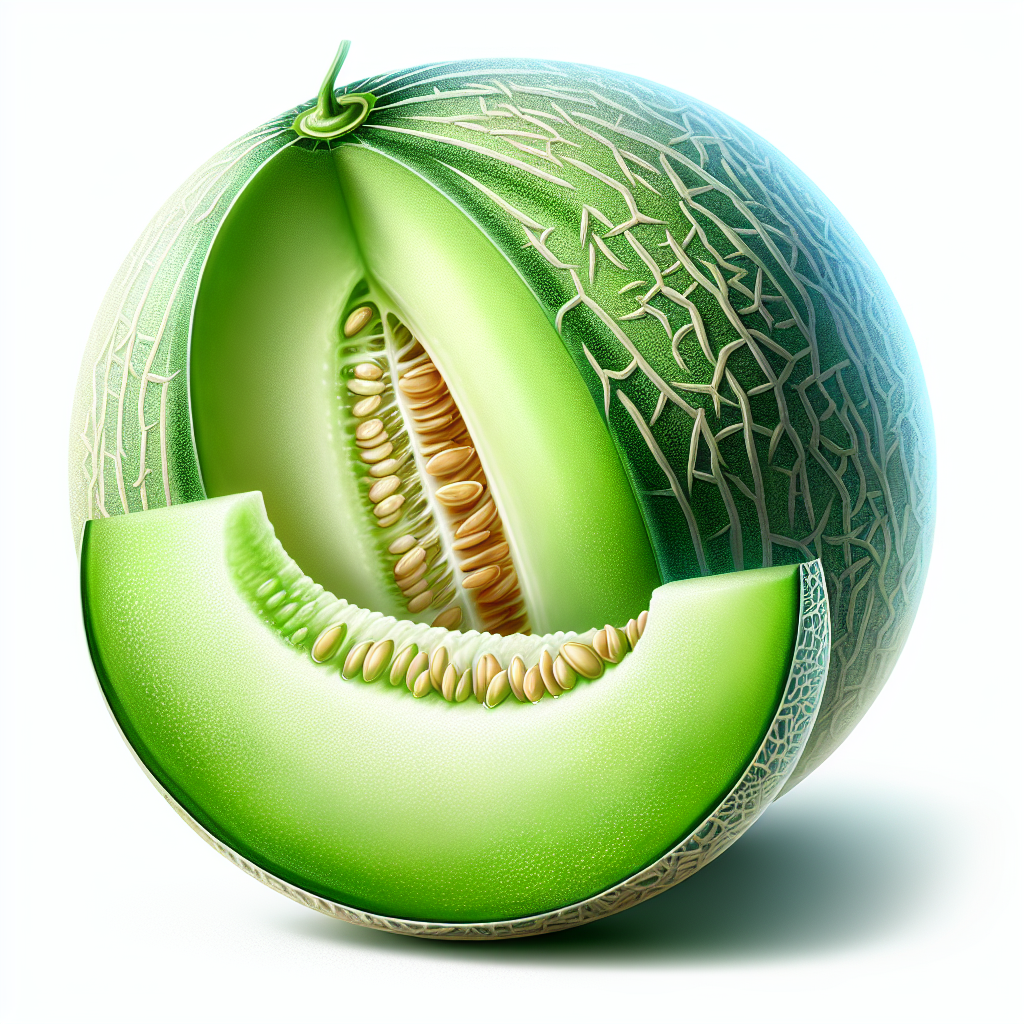 Melon miel ou melon honeydew, pulpe, cru-fruits, légumes, légumineuses et oléagineux, valeurs nutritionnelles
