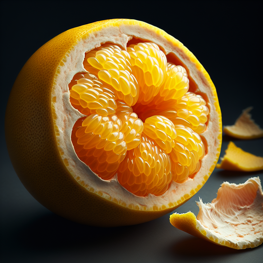 Pamplemousse chinois, pulpe, cru-fruits, légumes, légumineuses et oléagineux, valeurs nutritionnelles