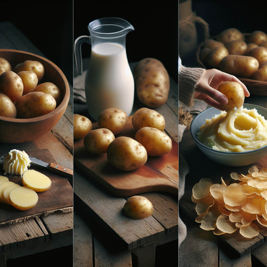 Pomme de terre, flocons déshydratés, au lait ou à la crème-fruits, légumes, légumineuses et oléagineux, valeurs nutritionnelles